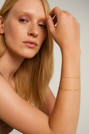 Baguette Stone Station Bracelet